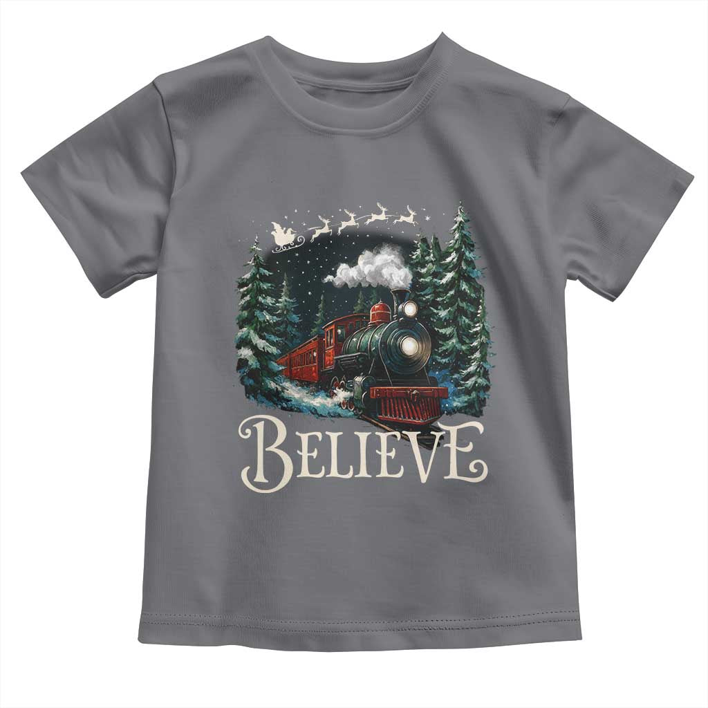 Polar Express Toddler T Shirt Christmas Believe - Wonder Print Shop