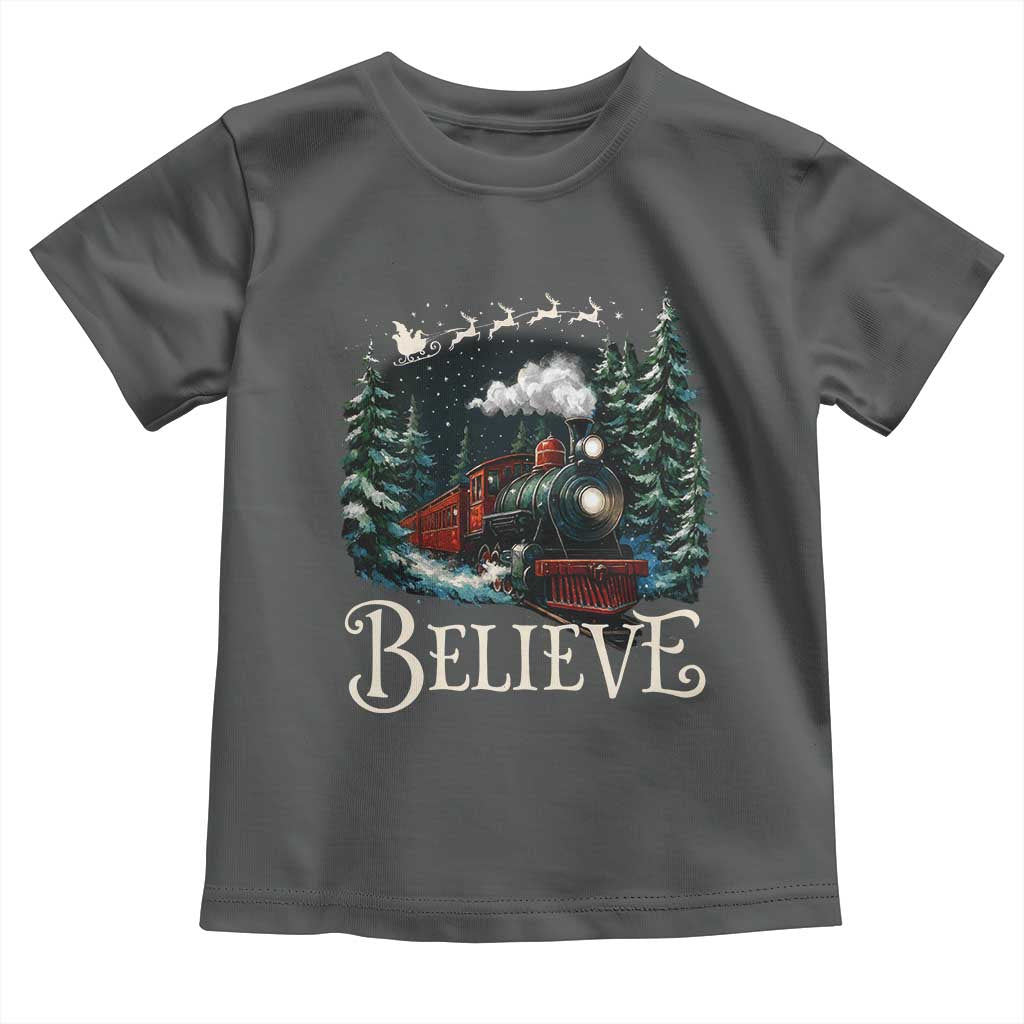 Polar Express Toddler T Shirt Christmas Believe - Wonder Print Shop