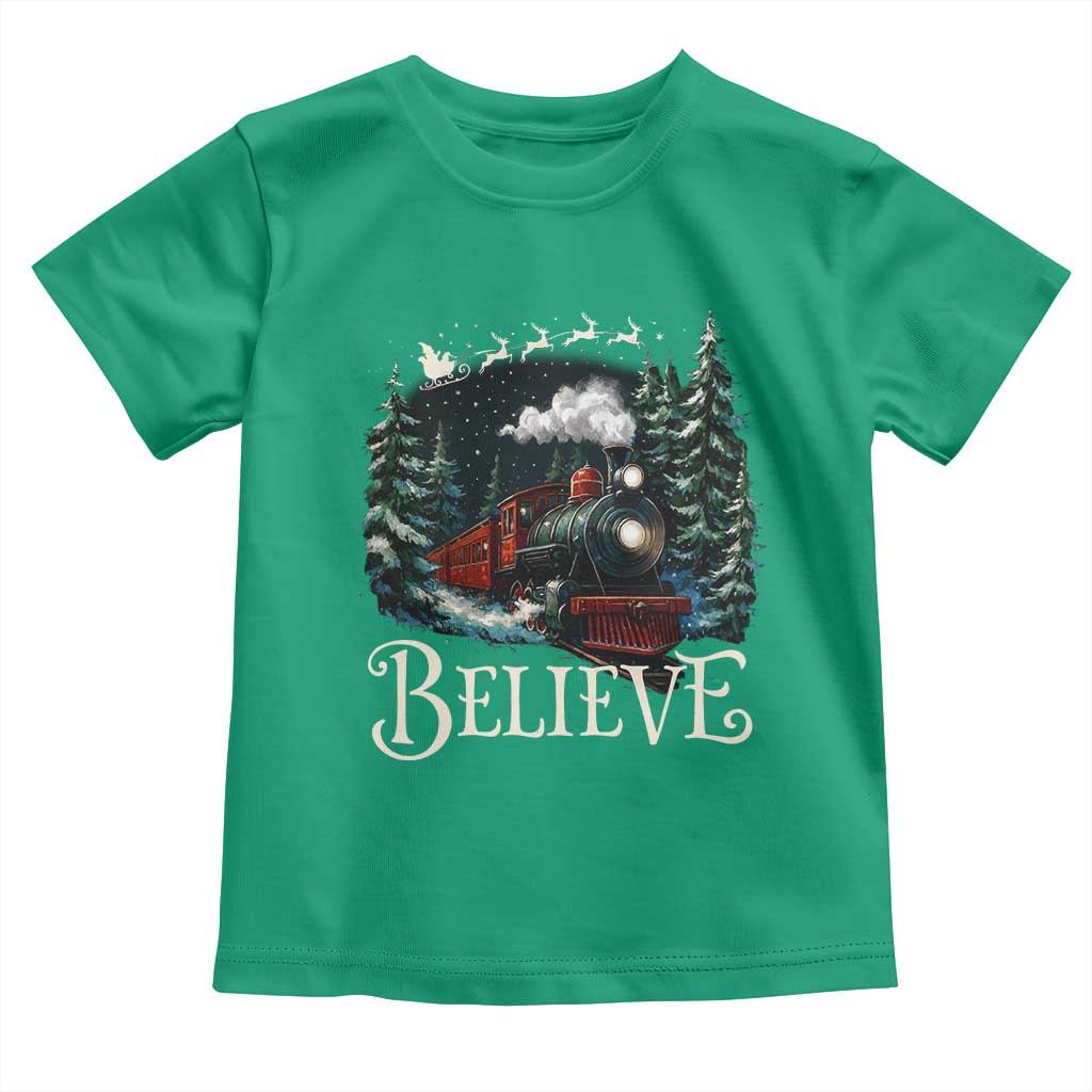 Polar Express Toddler T Shirt Christmas Believe - Wonder Print Shop