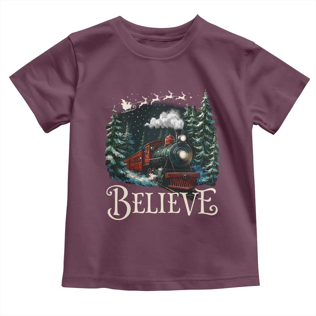 Polar Express Toddler T Shirt Christmas Believe - Wonder Print Shop