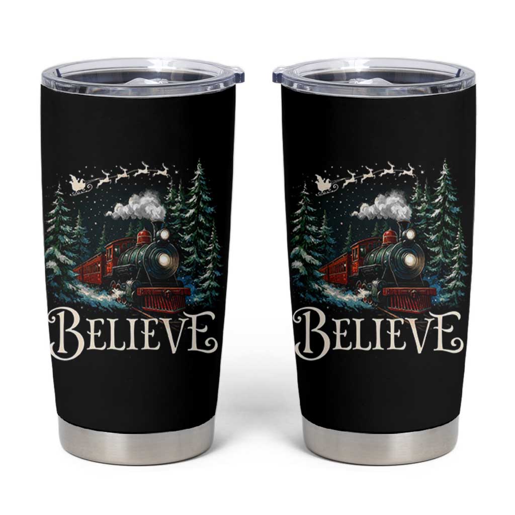 Polar Express Tumbler Cup Christmas Believe - Wonder Print Shop