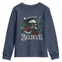 Polar Express Youth Sweatshirt Christmas Believe - Wonder Print Shop