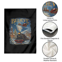 Polar Express Garden Flag Retro Vintage Christmas Believe - Wonder Print Shop