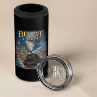 Polar Express 4 in 1 Can Cooler Tumbler Retro Vintage Christmas Believe - Wonder Print Shop