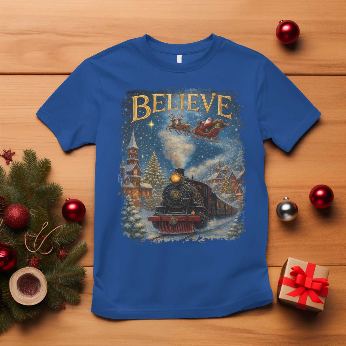 Polar Express T Shirt Retro Vintage Christmas Believe - Wonder Print Shop