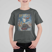 Polar Express T Shirt For Kid Retro Vintage Christmas Believe - Wonder Print Shop