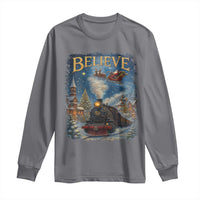 Polar Express Long Sleeve Shirt Retro Vintage Christmas Believe - Wonder Print Shop
