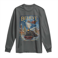 Polar Express Long Sleeve Shirt Retro Vintage Christmas Believe - Wonder Print Shop