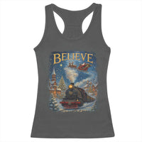 Polar Express Racerback Tank Top Retro Vintage Christmas Believe - Wonder Print Shop