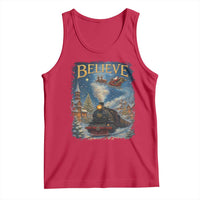 Polar Express Tank Top Retro Vintage Christmas Believe - Wonder Print Shop