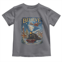 Polar Express Toddler T Shirt Retro Vintage Christmas Believe - Wonder Print Shop