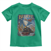Polar Express Toddler T Shirt Retro Vintage Christmas Believe - Wonder Print Shop