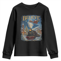 Polar Express Youth Sweatshirt Retro Vintage Christmas Believe - Wonder Print Shop