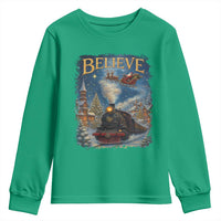 Polar Express Youth Sweatshirt Retro Vintage Christmas Believe - Wonder Print Shop