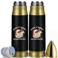 Vintage Christmas Santa Claus Face Bullet Tumbler Retro Believe In Yourself Funny Motivational - Wonder Print Shop