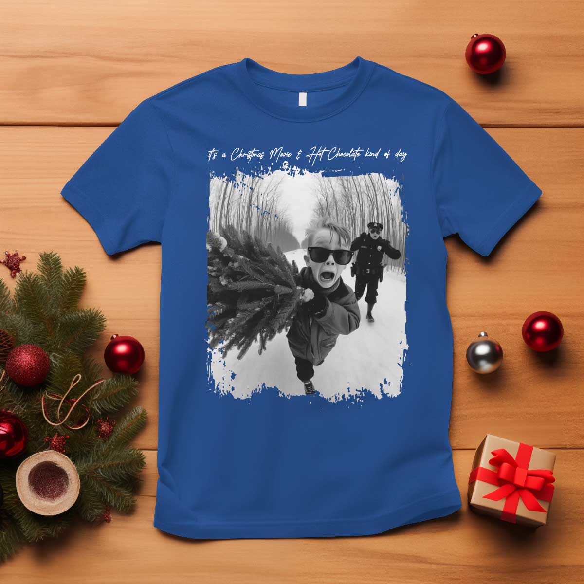 Funny Christmas Movie T Shirt Funny Kevin Home Xmas Meme Alone - Wonder Print Shop