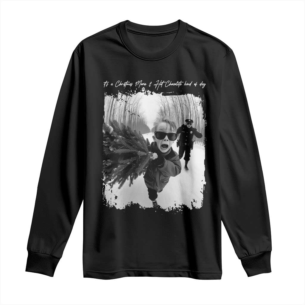 Funny Christmas Movie Long Sleeve Shirt Funny Kevin Home Xmas Meme Alone - Wonder Print Shop