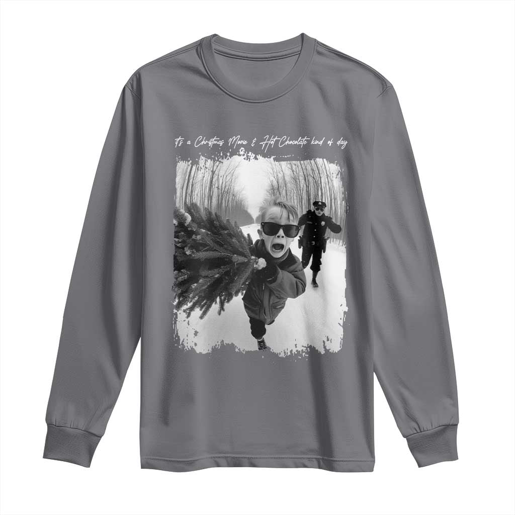 Funny Christmas Movie Long Sleeve Shirt Funny Kevin Home Xmas Meme Alone - Wonder Print Shop