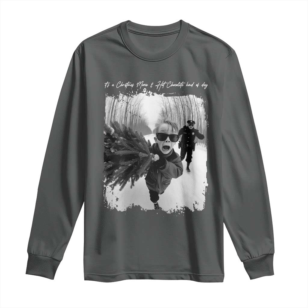 Funny Christmas Movie Long Sleeve Shirt Funny Kevin Home Xmas Meme Alone - Wonder Print Shop
