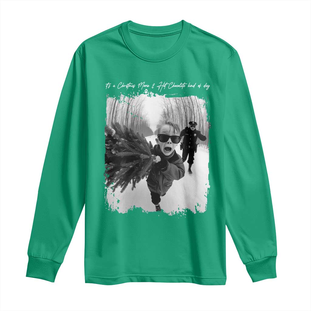 Funny Christmas Movie Long Sleeve Shirt Funny Kevin Home Xmas Meme Alone - Wonder Print Shop