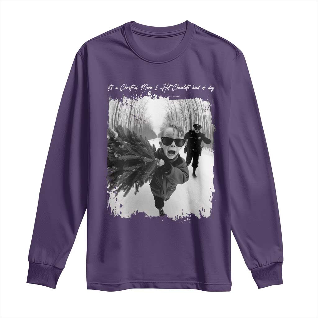 Funny Christmas Movie Long Sleeve Shirt Funny Kevin Home Xmas Meme Alone - Wonder Print Shop