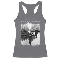 Funny Christmas Movie Racerback Tank Top Funny Kevin Home Xmas Meme Alone - Wonder Print Shop
