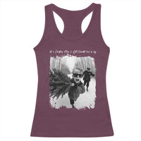 Funny Christmas Movie Racerback Tank Top Funny Kevin Home Xmas Meme Alone - Wonder Print Shop