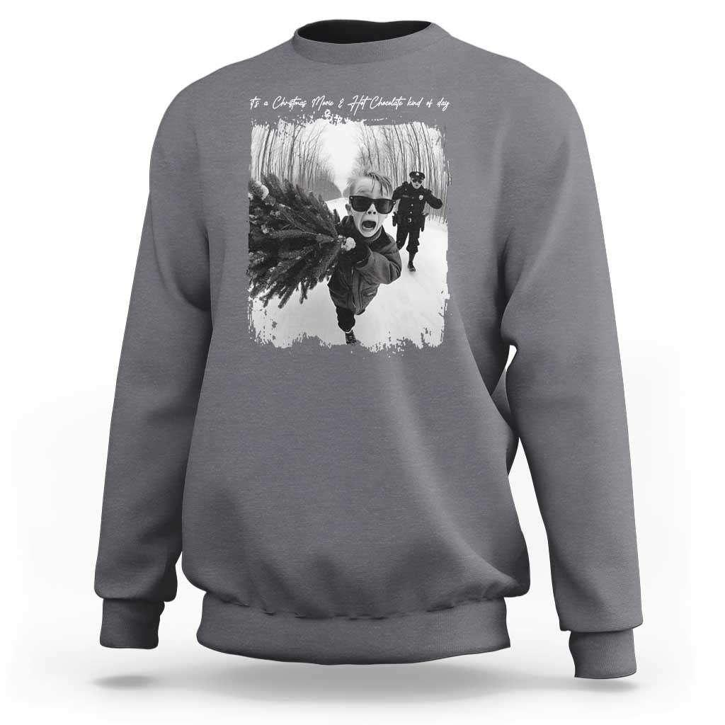 Funny Christmas Movie Sweatshirt Funny Kevin Home Xmas Meme Alone - Wonder Print Shop