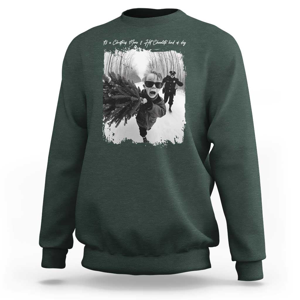 Funny Christmas Movie Sweatshirt Funny Kevin Home Xmas Meme Alone - Wonder Print Shop