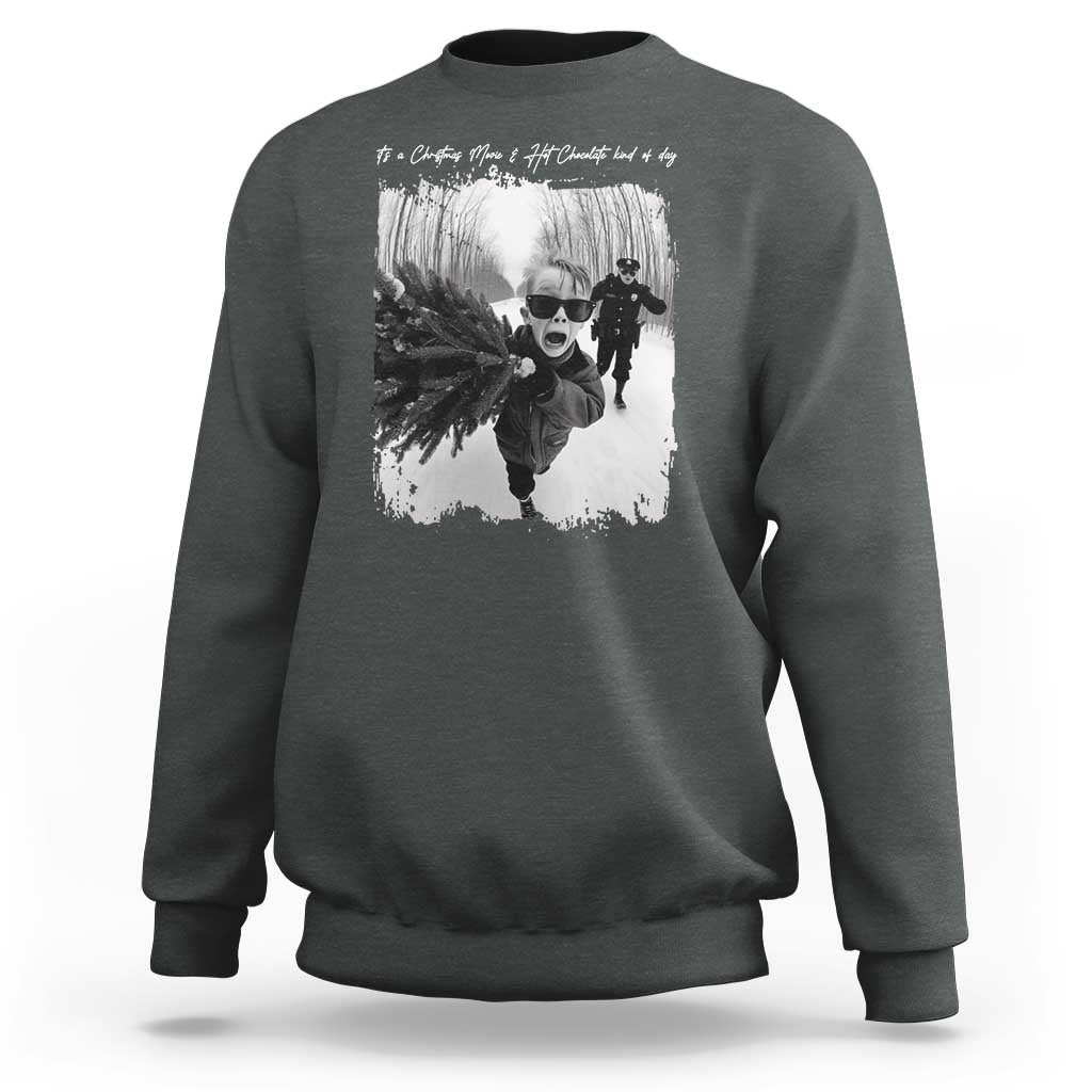 Funny Christmas Movie Sweatshirt Funny Kevin Home Xmas Meme Alone - Wonder Print Shop