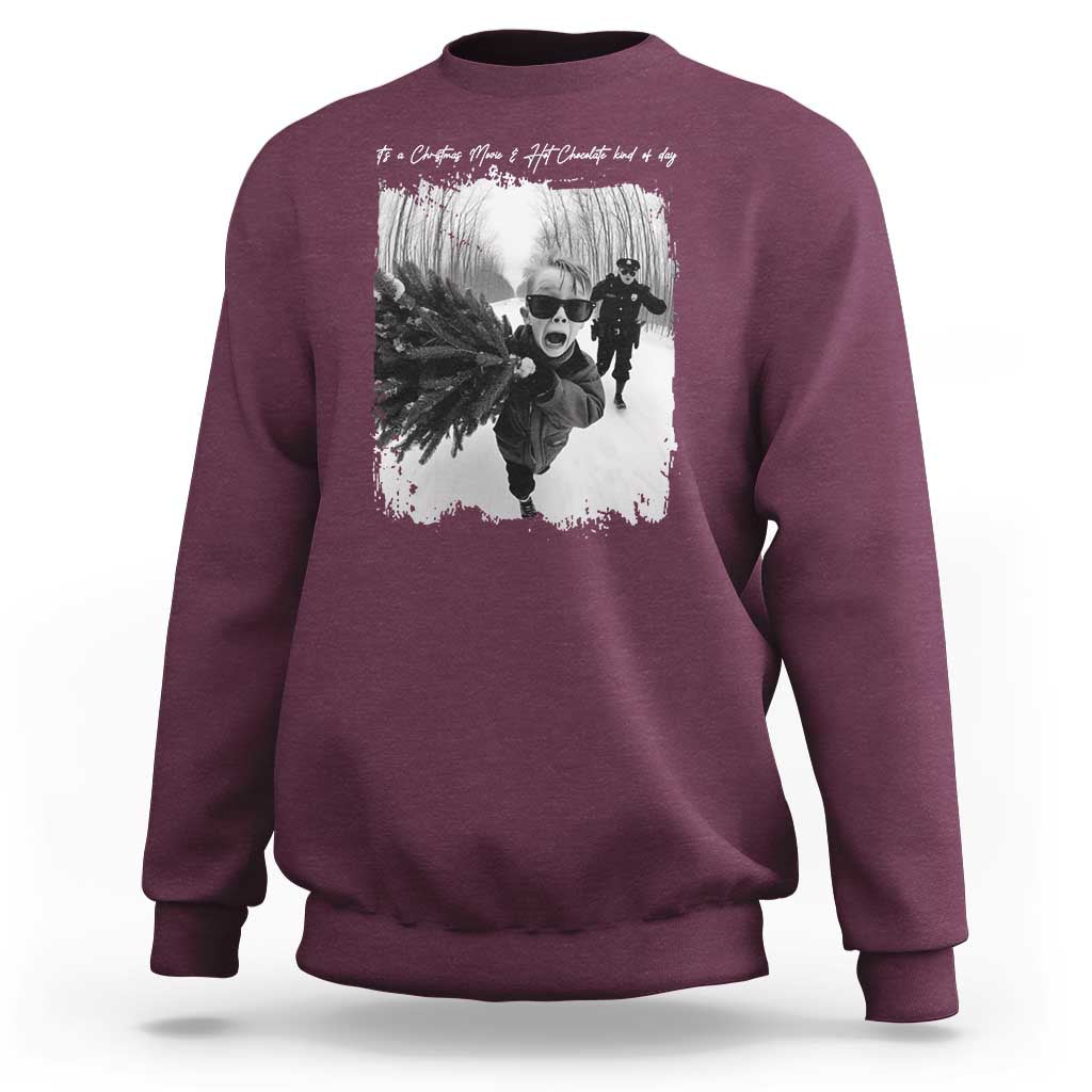 Funny Christmas Movie Sweatshirt Funny Kevin Home Xmas Meme Alone - Wonder Print Shop