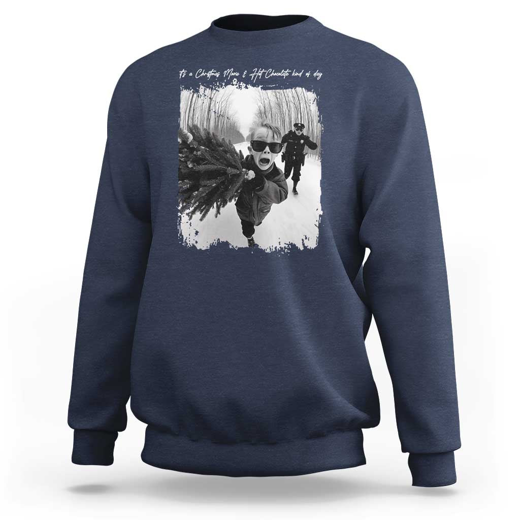Funny Christmas Movie Sweatshirt Funny Kevin Home Xmas Meme Alone - Wonder Print Shop