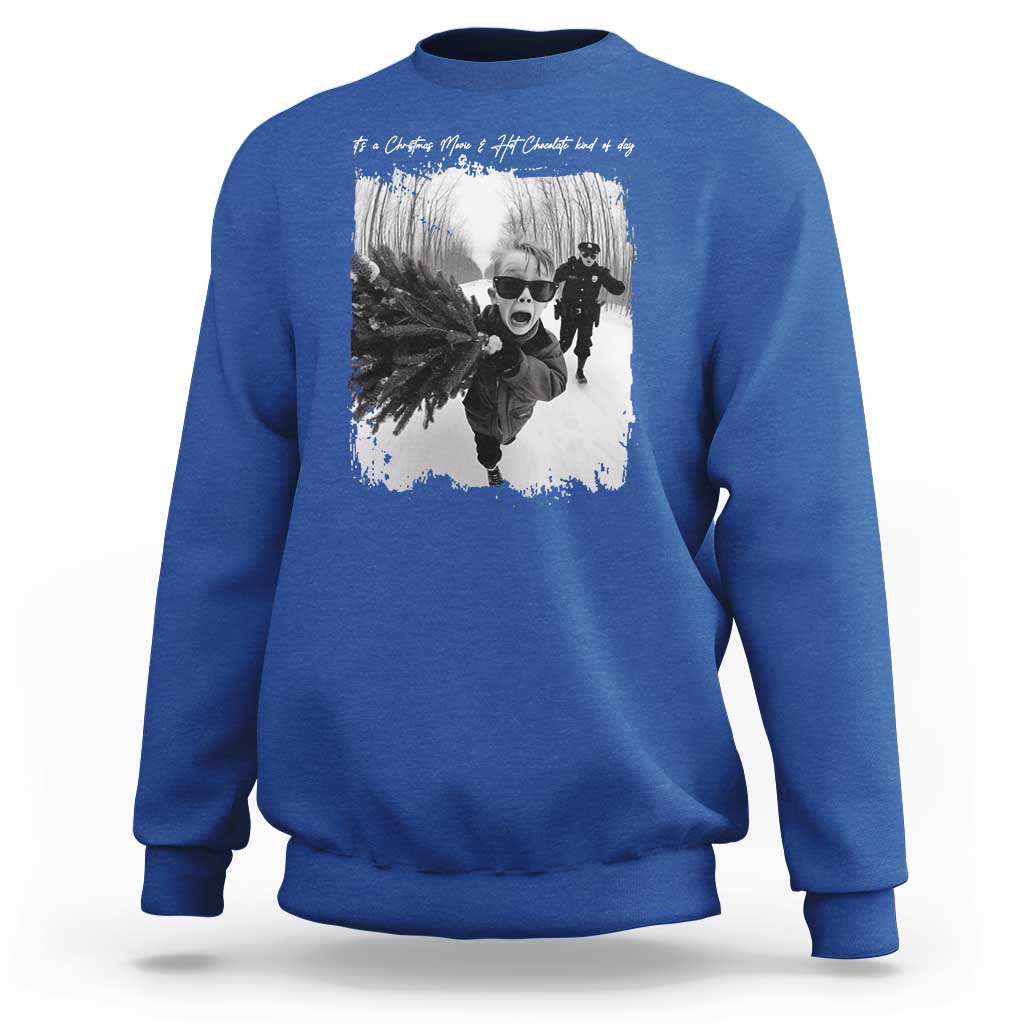 Funny Christmas Movie Sweatshirt Funny Kevin Home Xmas Meme Alone - Wonder Print Shop