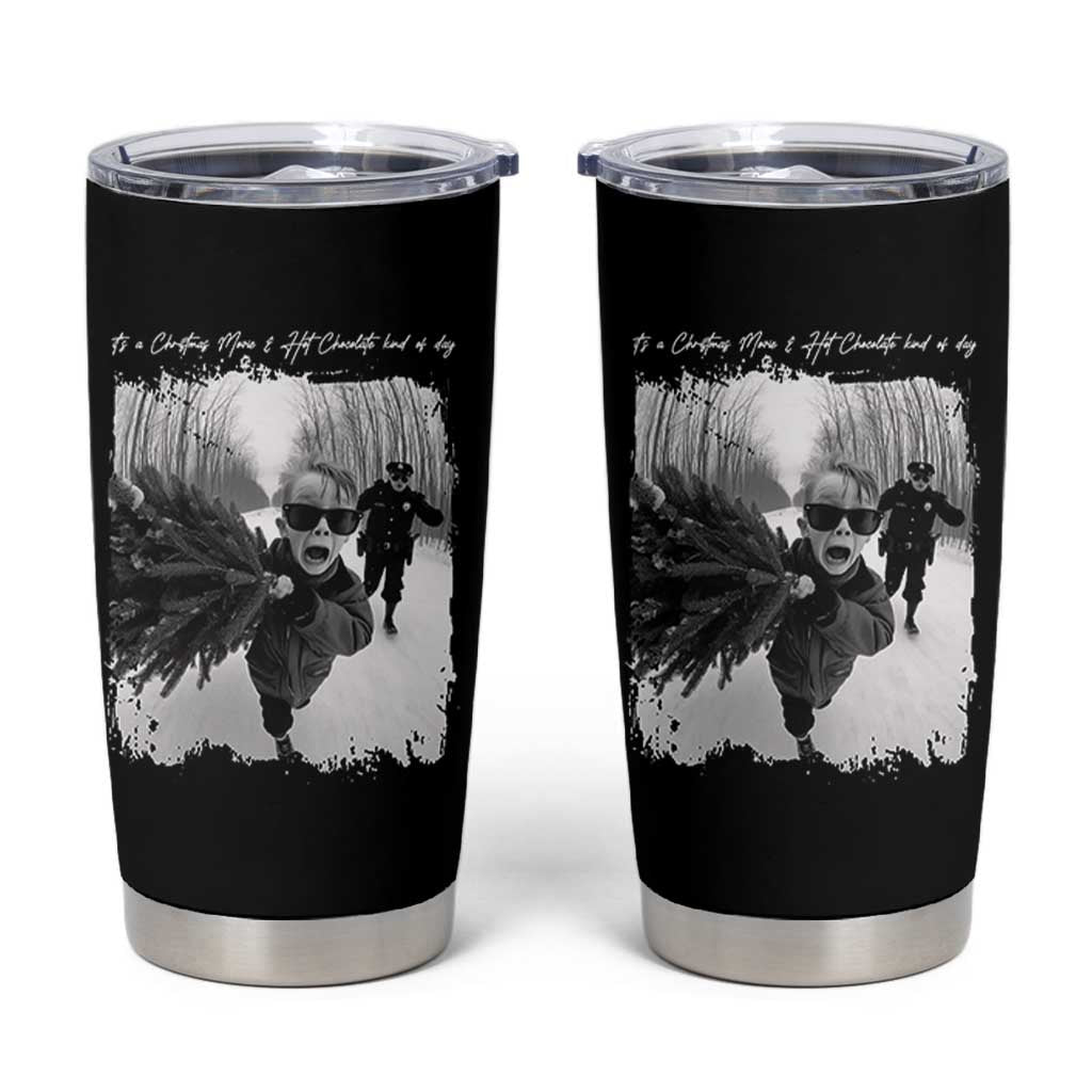 Funny Christmas Movie Tumbler Cup Funny Kevin Home Xmas Meme Alone - Wonder Print Shop