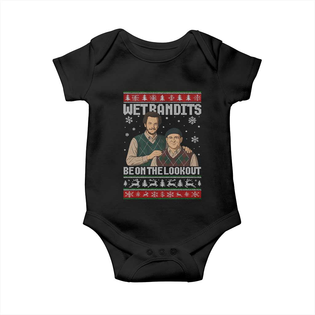 Ugly Christmas Movie Baby Onesie Funny Wet Bandits Home Xmas Alone - Wonder Print Shop