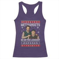 Ugly Christmas Movie Racerback Tank Top Funny Wet Bandits Home Xmas Alone - Wonder Print Shop
