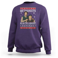 Ugly Christmas Movie Sweatshirt Funny Wet Bandits Home Xmas Alone - Wonder Print Shop