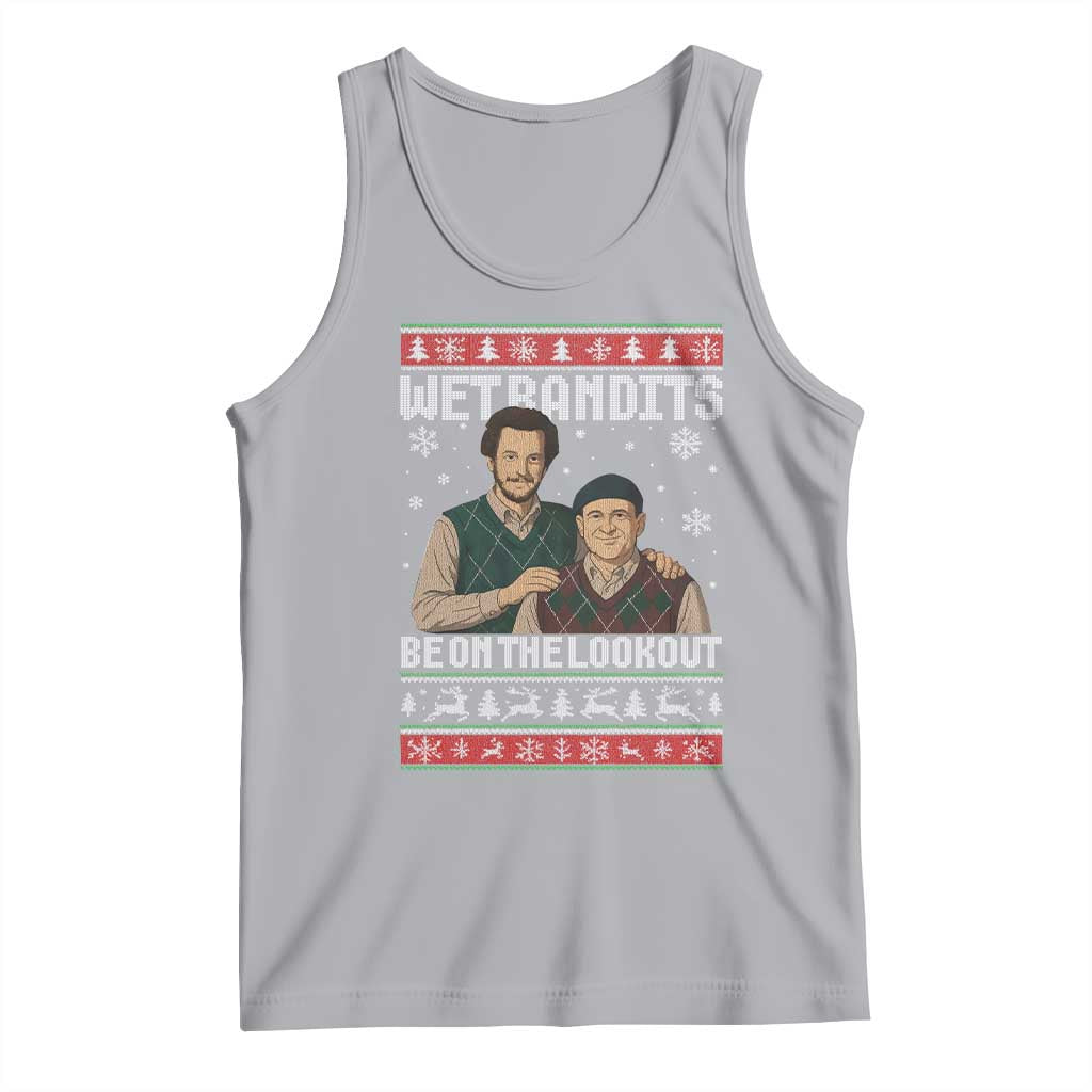 Ugly Christmas Movie Tank Top Funny Wet Bandits Home Xmas Alone - Wonder Print Shop