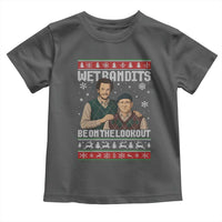 Ugly Christmas Movie Toddler T Shirt Funny Wet Bandits Home Xmas Alone - Wonder Print Shop