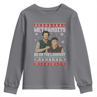 Ugly Christmas Movie Youth Sweatshirt Funny Wet Bandits Home Xmas Alone - Wonder Print Shop