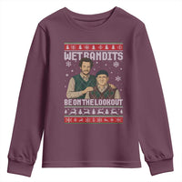 Ugly Christmas Movie Youth Sweatshirt Funny Wet Bandits Home Xmas Alone - Wonder Print Shop
