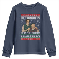 Ugly Christmas Movie Youth Sweatshirt Funny Wet Bandits Home Xmas Alone - Wonder Print Shop