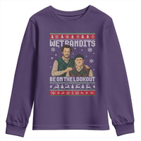 Ugly Christmas Movie Youth Sweatshirt Funny Wet Bandits Home Xmas Alone - Wonder Print Shop
