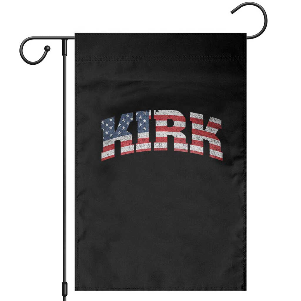 Kirk Garden Flag American Flag Charlie Kirk Last Name Surname Team - Wonder Print Shop