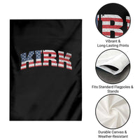 Kirk Garden Flag American Flag Charlie Kirk Last Name Surname Team - Wonder Print Shop