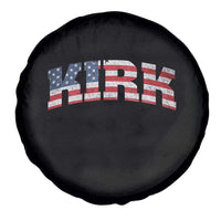 Kirk Spare Tire Cover American Flag Charlie Kirk Last Name Surname Team - Wonder Print Shop