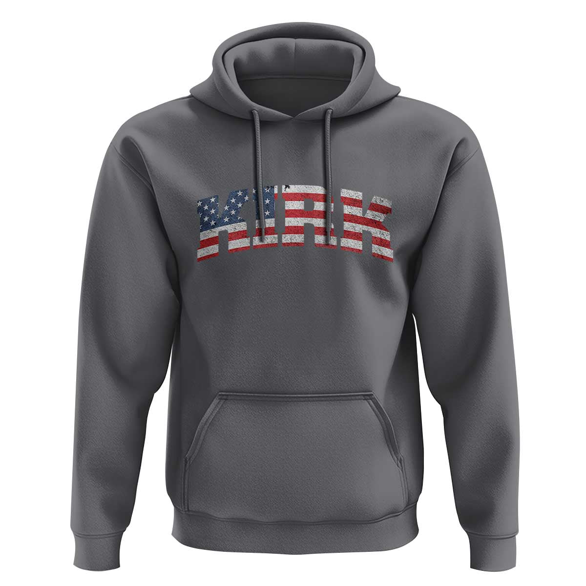 Kirk Hoodie American Flag Charlie Kirk Last Name Surname Team - Wonder Print Shop