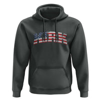 Kirk Hoodie American Flag Charlie Kirk Last Name Surname Team - Wonder Print Shop