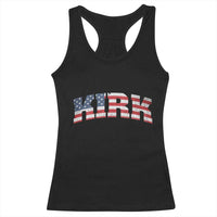 Kirk Racerback Tank Top American Flag Charlie Kirk Last Name Surname Team - Wonder Print Shop