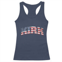 Kirk Racerback Tank Top American Flag Charlie Kirk Last Name Surname Team - Wonder Print Shop